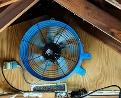 attic fan services with installed attic ventilation fan system in Tampa, FL